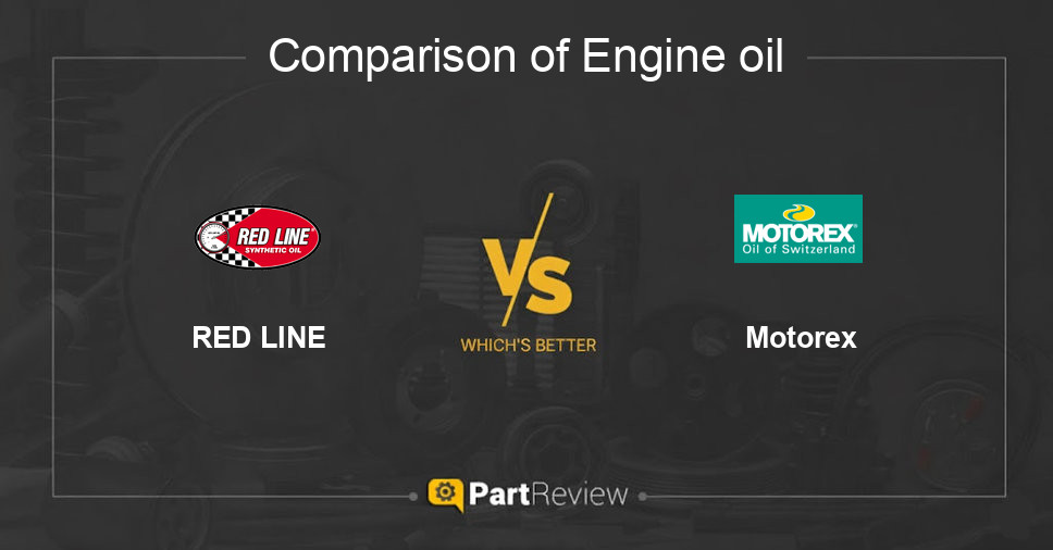 Comparison of engine oil RED LINE and Motorex