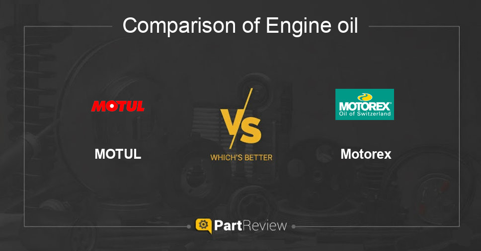 Comparison of engine oil MOTUL and Motorex