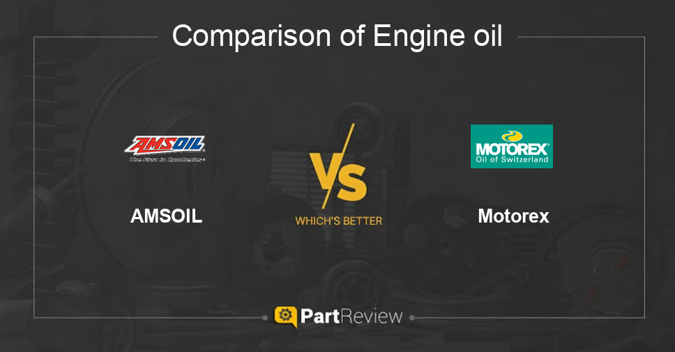 Comparison of engine oil AMSOIL and Motorex
