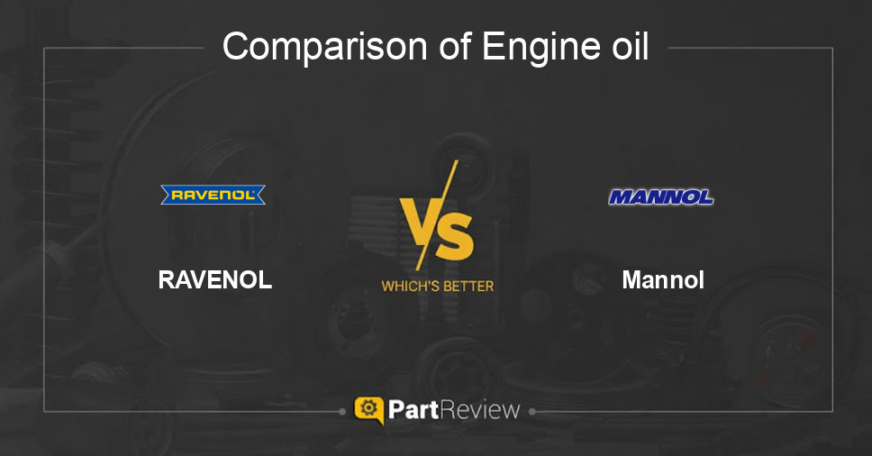 Comparison of engine oil RAVENOL and Mannol