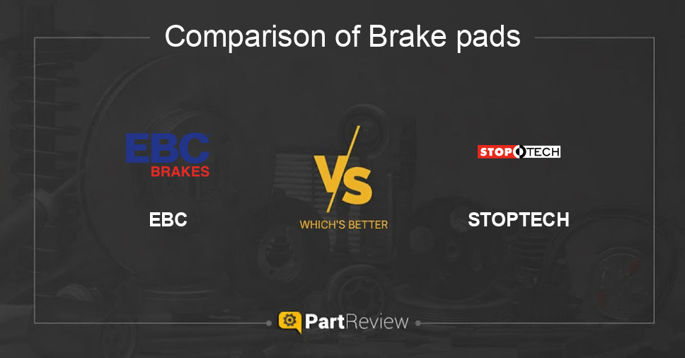 Comparison of brake pads EBC and STOPTECH