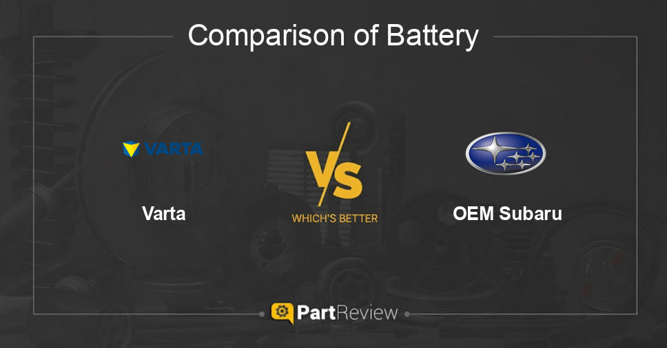 Comparison of battery Varta and OEM Subaru