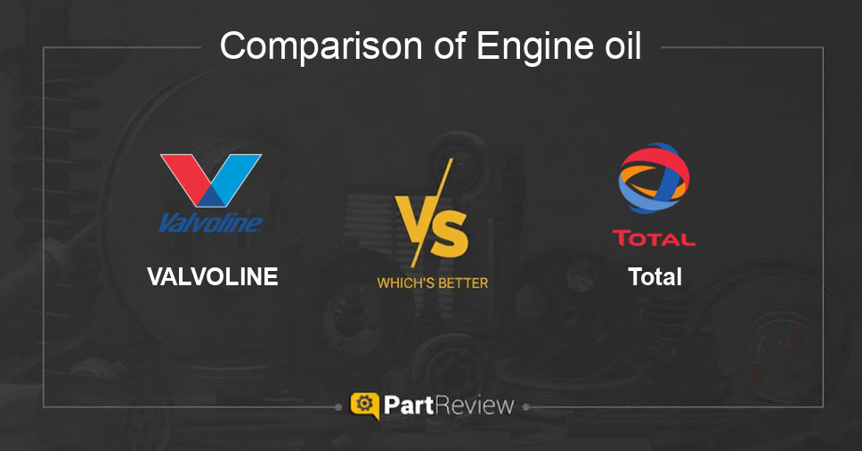 Comparison of engine oil VALVOLINE and Total