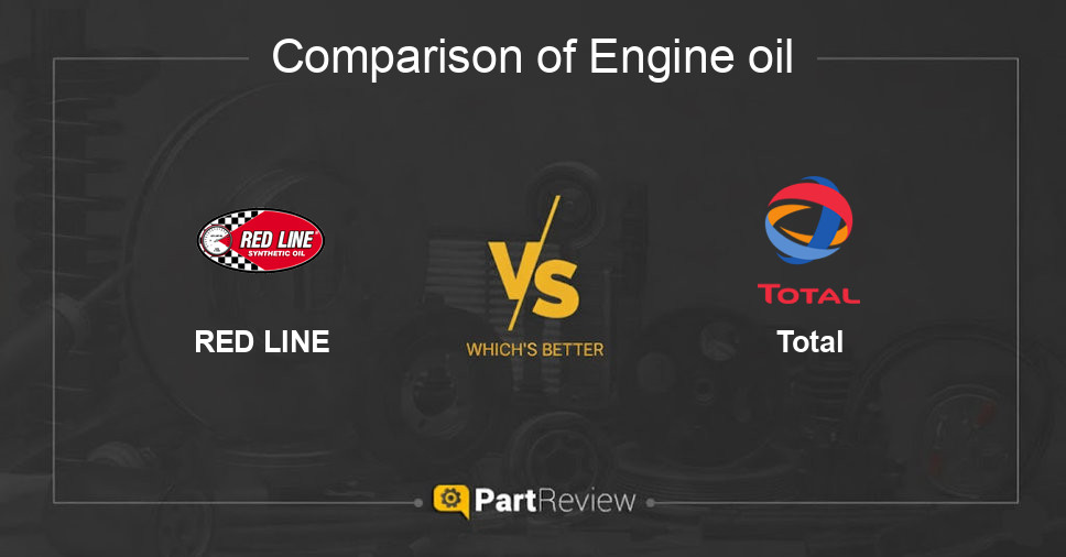 Comparison of engine oil RED LINE and Total