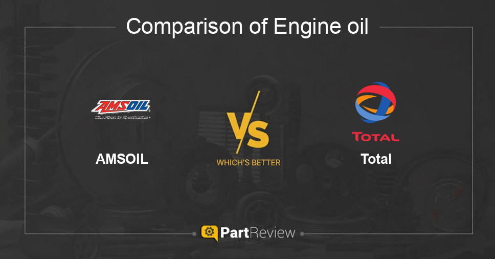 Comparison of engine oil AMSOIL and Total