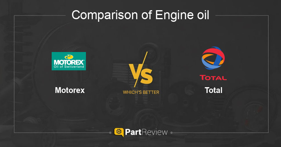 Comparison of engine oil Motorex and Total
