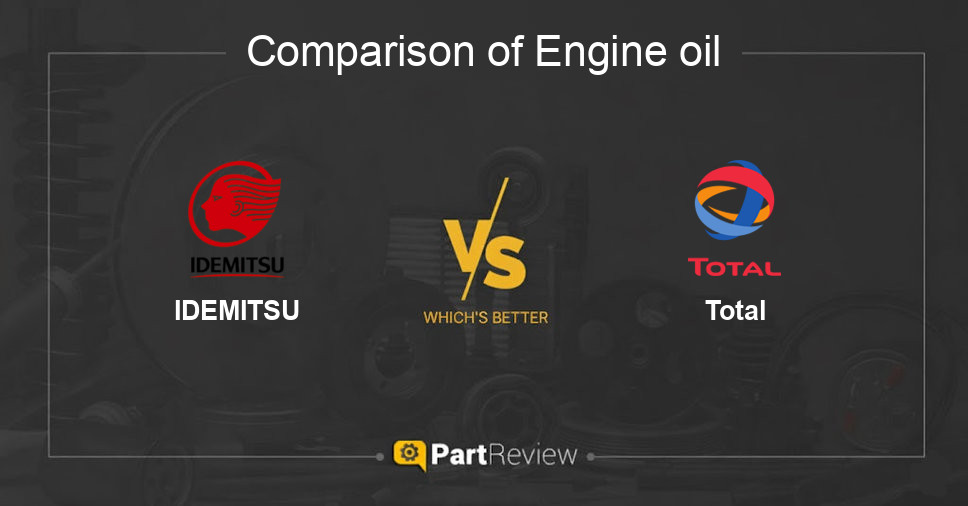 Comparison of engine oil IDEMITSU and Total