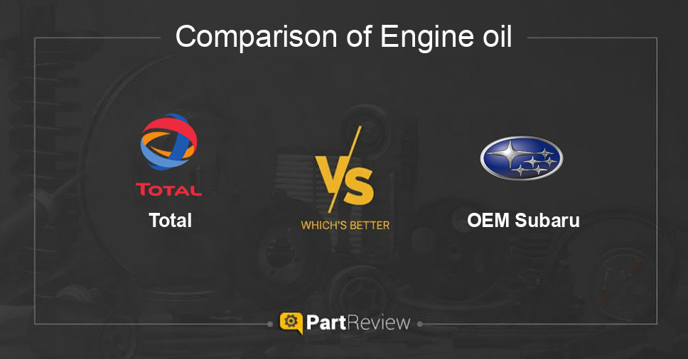 Comparison of engine oil Total and OEM Subaru