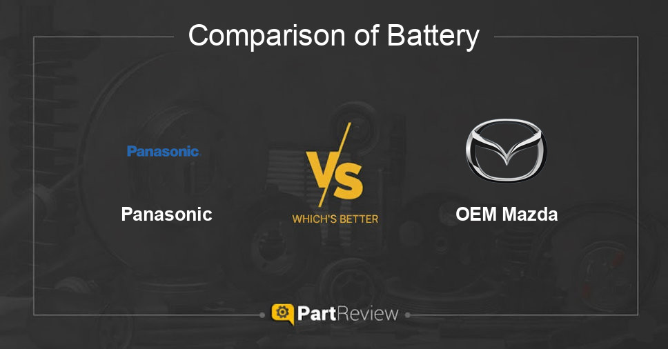 Comparison of battery Panasonic and OEM Mazda