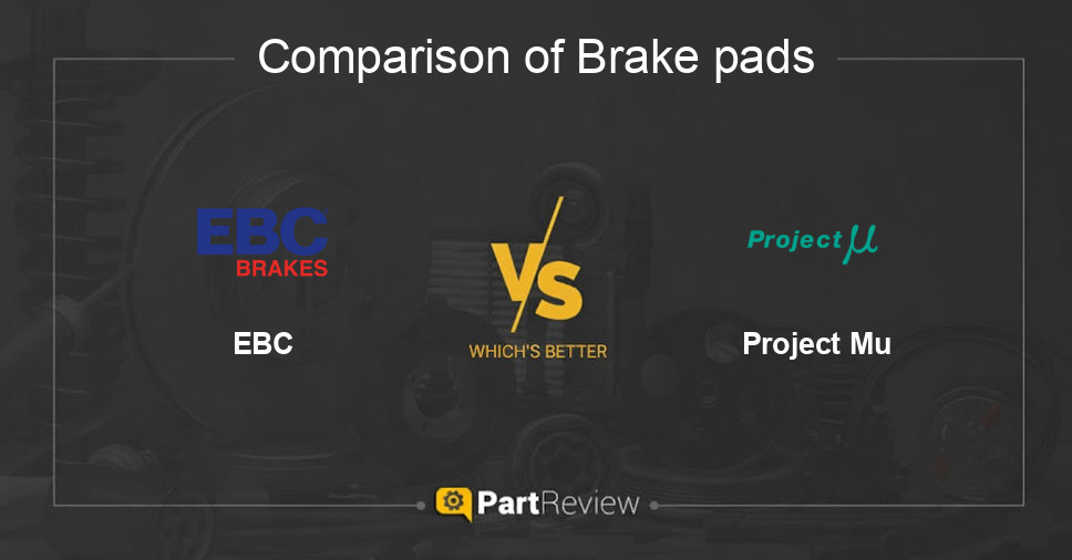 Comparison of brake pads EBC and Project Mu