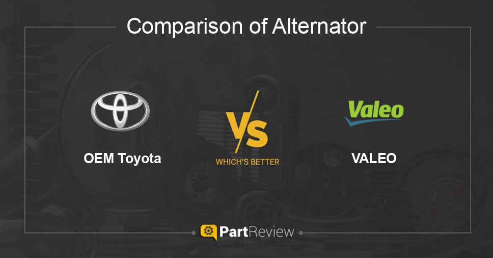 Comparison of alternator OEM Toyota and VALEO
