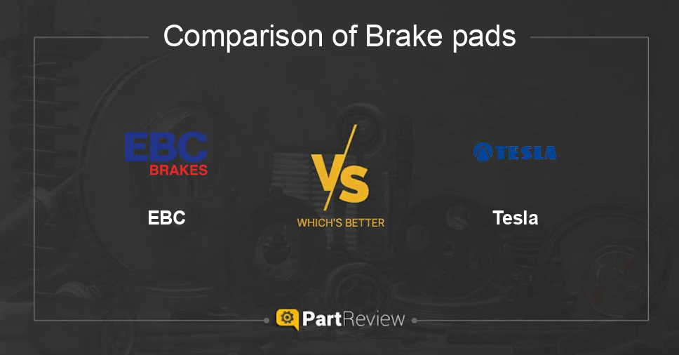Comparison of brake pads EBC and Tesla