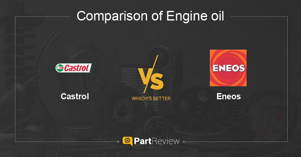 Comparison of engine oil Castrol and Eneos