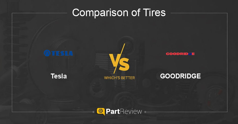 Comparison of tires Tesla and GOODRIDGE