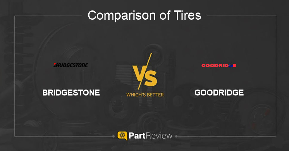 Comparison of tires BRIDGESTONE and GOODRIDGE