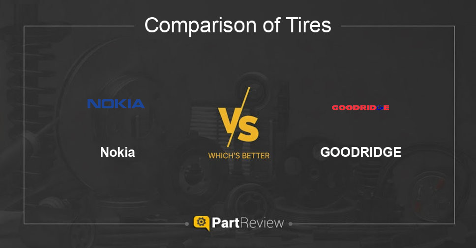 Comparison of tires Nokia and GOODRIDGE