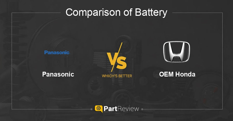 Comparison of battery Panasonic and OEM Honda