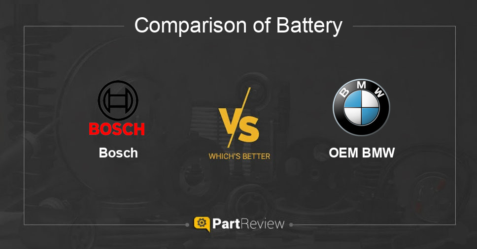 Comparison of battery Bosch and OEM BMW