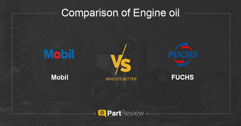 Comparison of engine oil Mobil and FUCHS