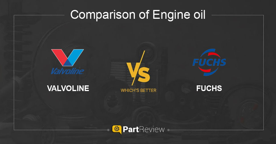 Comparison of engine oil VALVOLINE and FUCHS