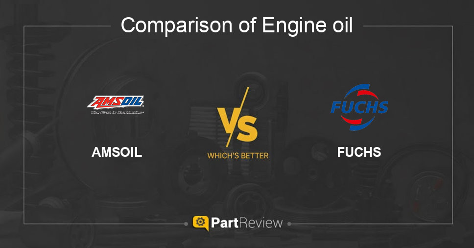 Comparison of engine oil AMSOIL and FUCHS