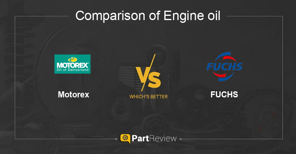 Comparison of engine oil Motorex and FUCHS