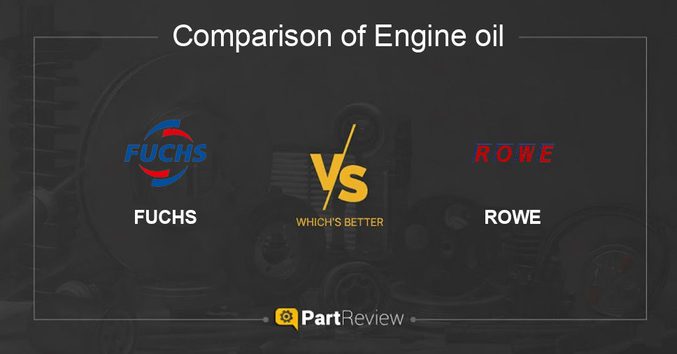 Comparison of engine oil FUCHS and ROWE