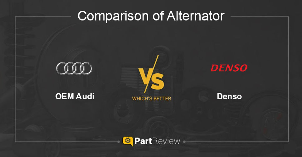 Comparison of alternator OEM Audi and Denso