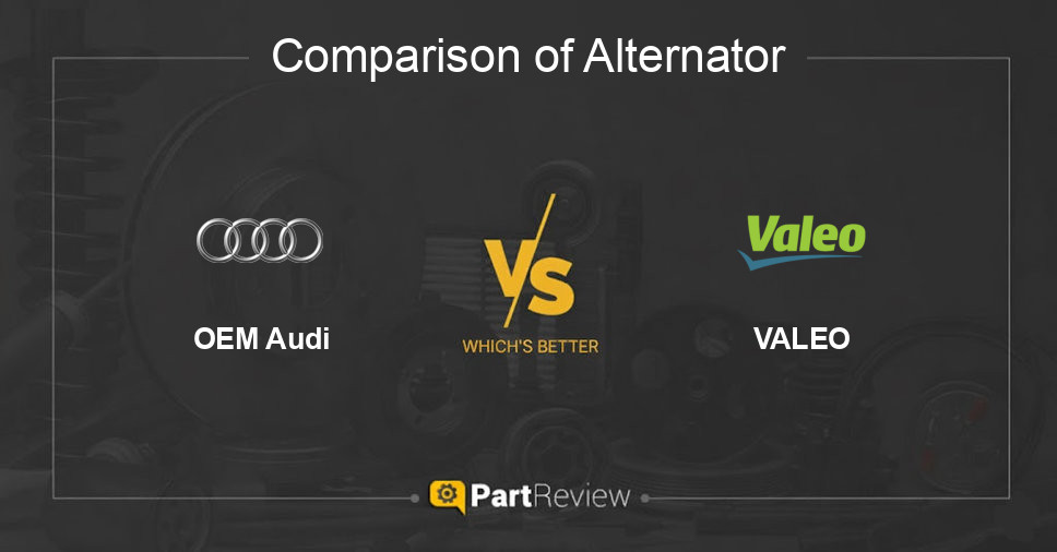 Comparison of alternator OEM Audi and VALEO
