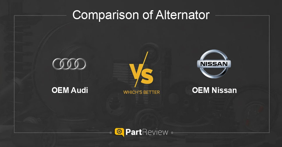 Comparison of alternator OEM Audi and OEM Nissan