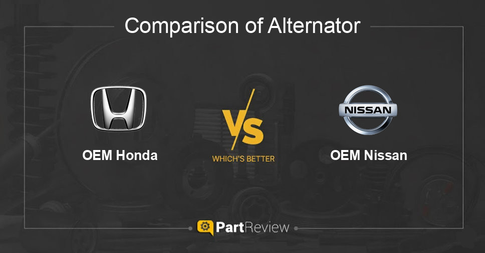 Comparison of alternator OEM Honda and OEM Nissan