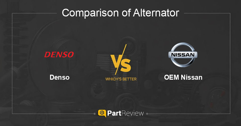 Comparison of alternator Denso and OEM Nissan