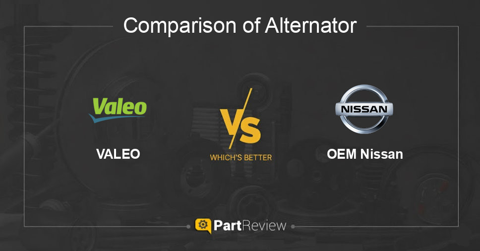 Comparison of alternator VALEO and OEM Nissan