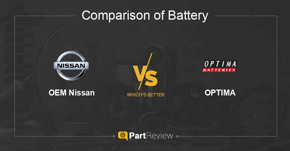 Comparison of battery OEM Nissan and OPTIMA