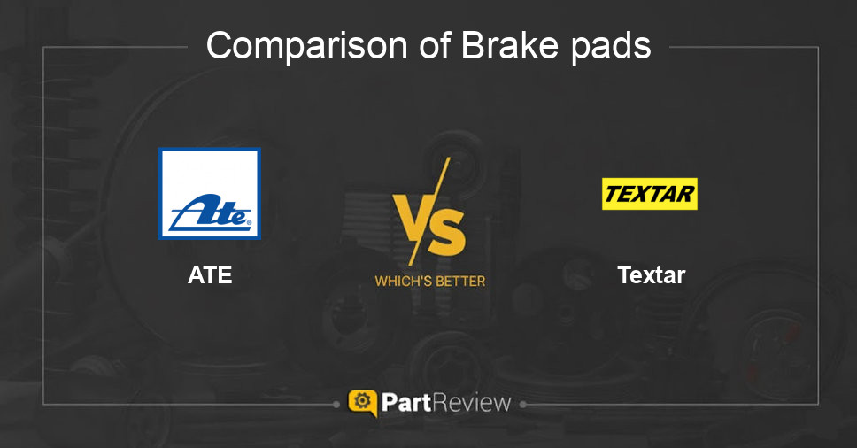 Comparison of brake pads ATE and Textar