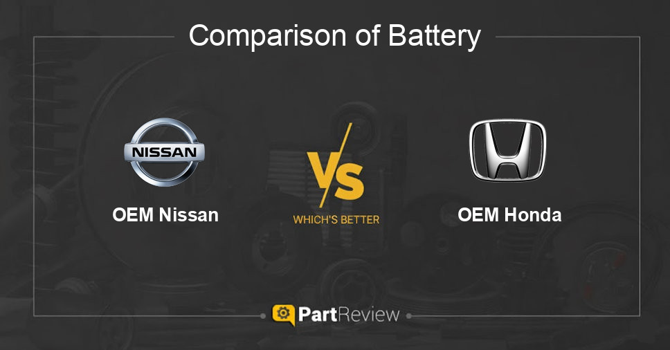 Comparison of battery OEM Nissan and OEM Honda