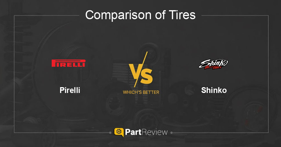 Comparison of tires Pirelli and Shinko