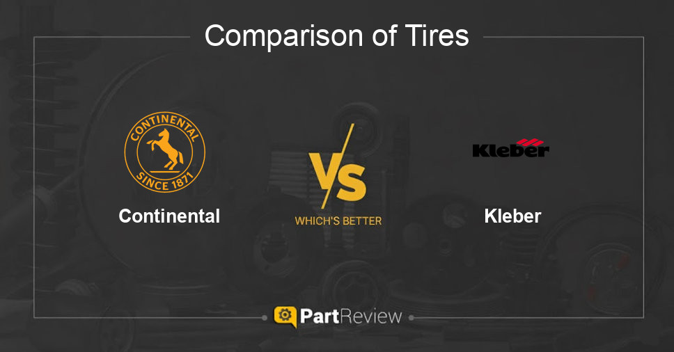Comparison of tires Continental and Kleber