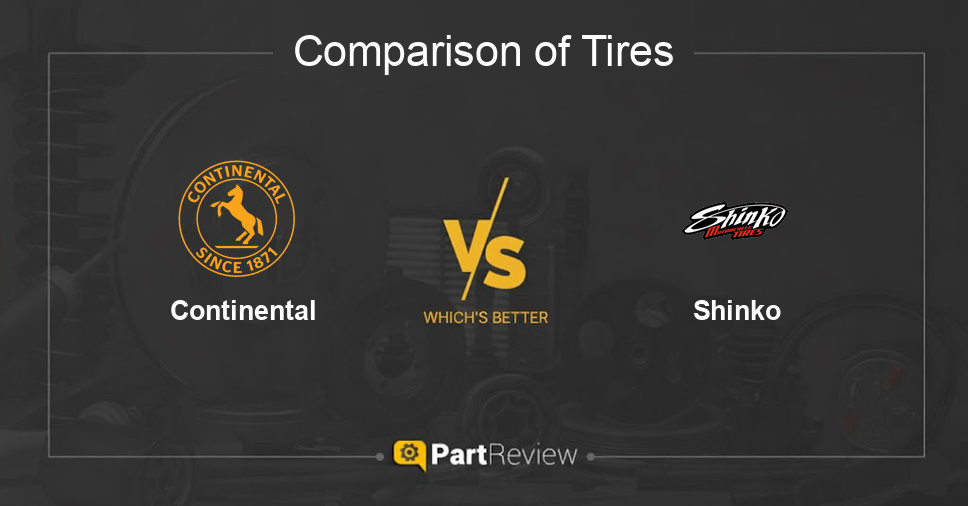 Comparison of tires Continental and Shinko