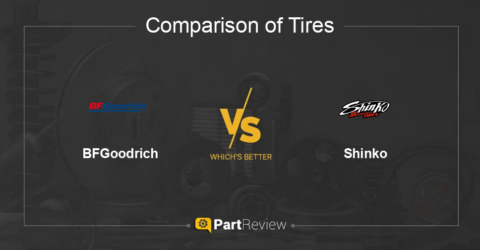 Comparison of tires BFGoodrich and Shinko