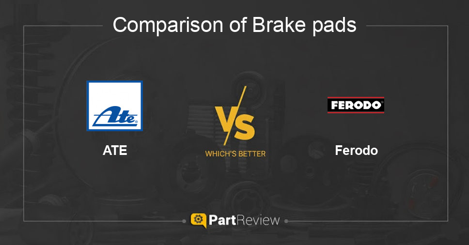 Comparison of brake pads ATE and Ferodo