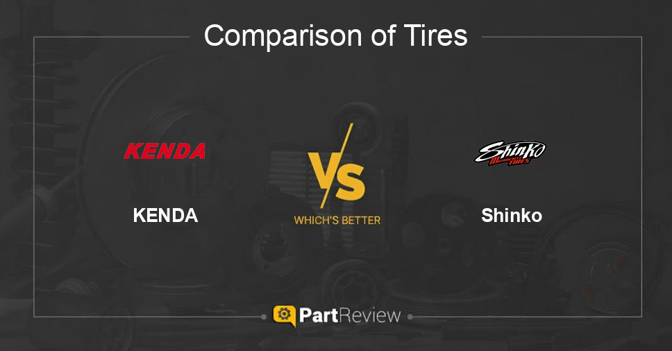 Comparison of tires KENDA and Shinko