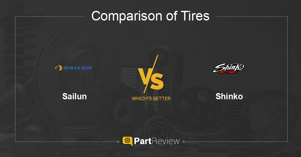 Comparison of tires Sailun and Shinko