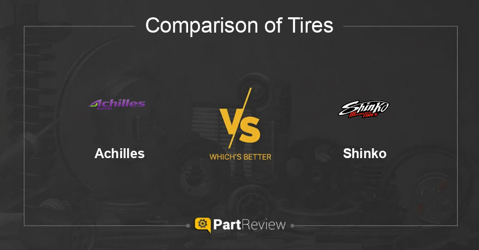 Comparison of tires Achilles and Shinko