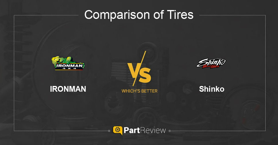 Comparison of tires IRONMAN and Shinko