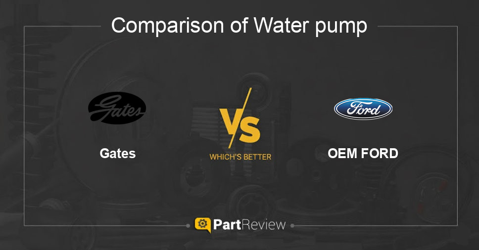 Comparison of water pump Gates and OEM FORD