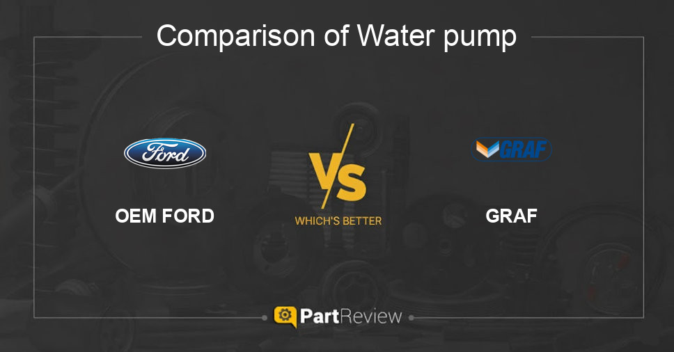 Comparison of water pump OEM FORD and GRAF