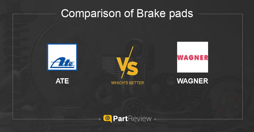 Comparison of brake pads ATE and WAGNER