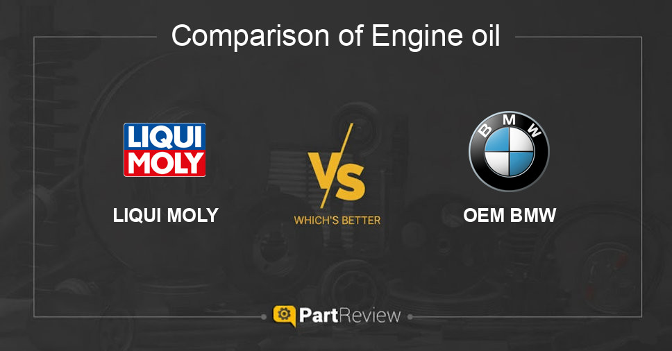 Comparison of engine oil LIQUI MOLY and OEM BMW