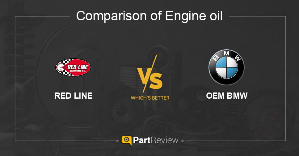 Comparison of engine oil RED LINE and OEM BMW